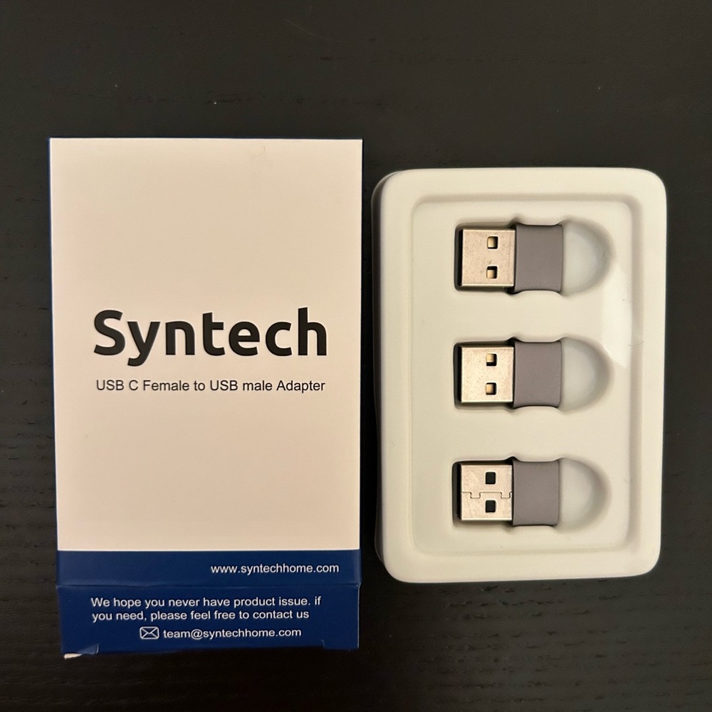 Syntech NIB USB C Female to USB Male Adapter Pack of 3